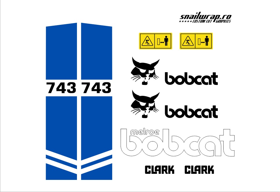 Stickere autocolante Bobcat 743