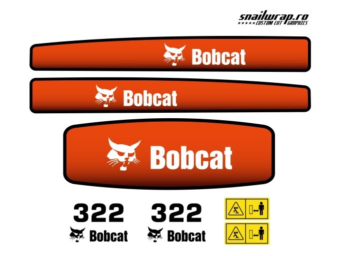 Stickere autocolante Bobcat 322