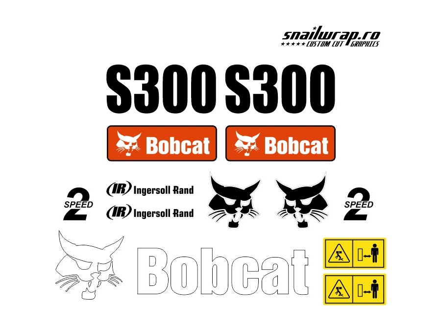 Stickere autocolante Bobcat S300