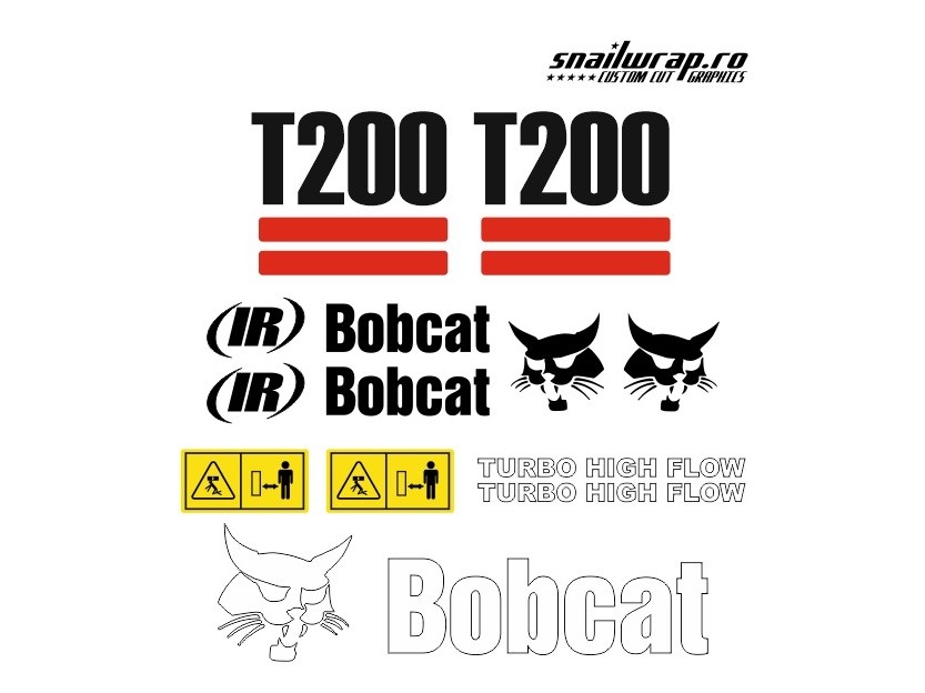 Stickere autocolante Bobcat T200