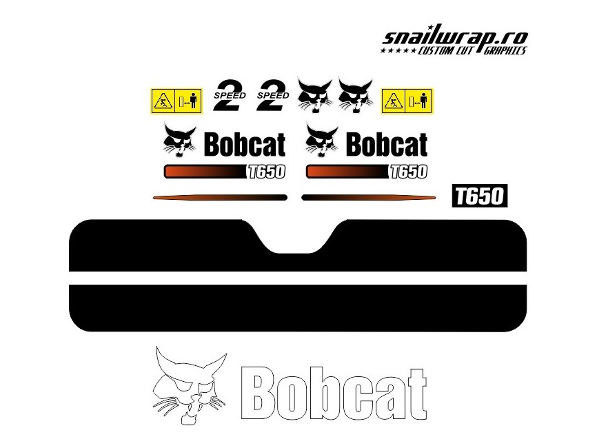 Stickere autocolante Bobcat T650